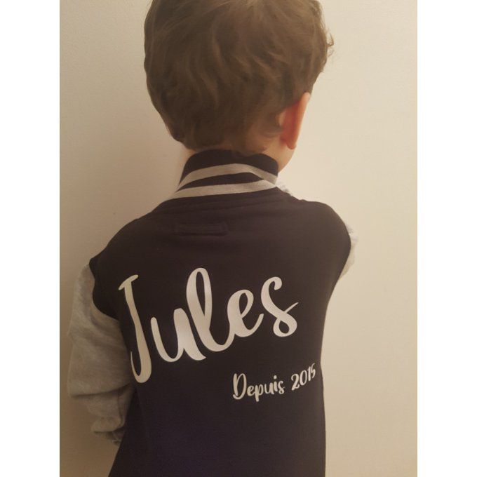 Veste Teddy enfant personnalisée