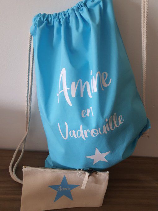 Sac a cordons et pochette