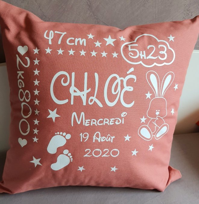 Coussin personnalisé