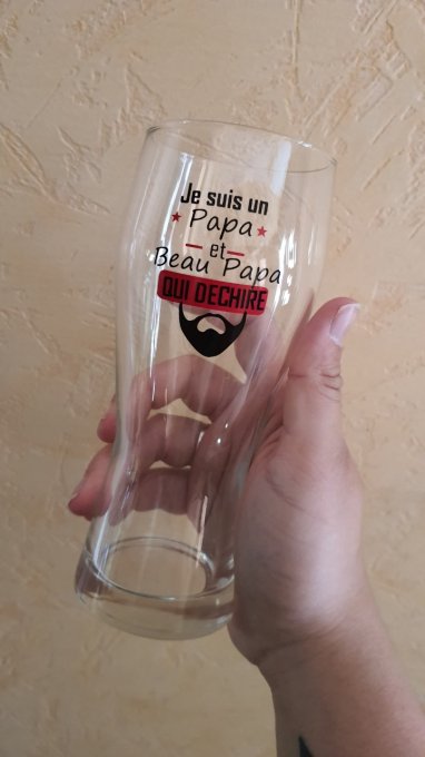 Verre à bière personnalisé