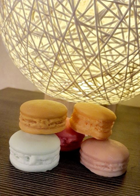 Boite de 5 fondants parfumés macarons