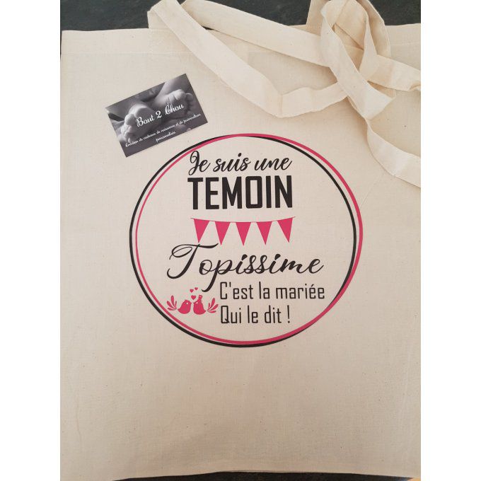 Tite bag personnalisé temoin topissime