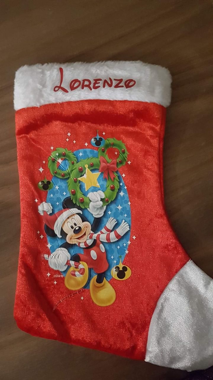 Chaussette de Noël Mickey personnalisée