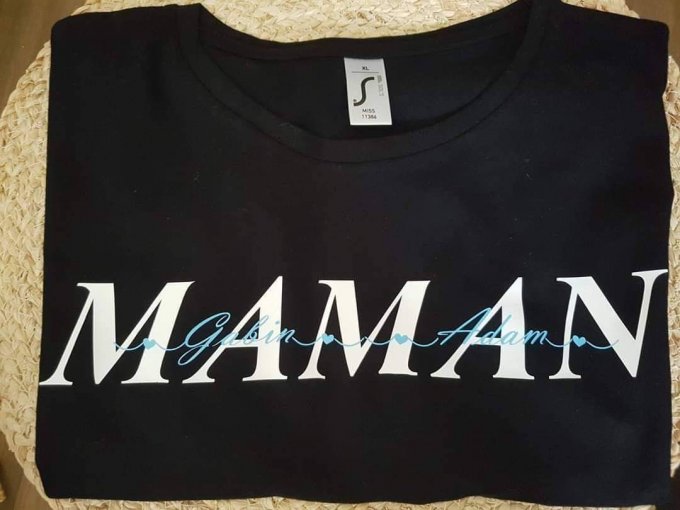 Tshirt personnalisé Maman