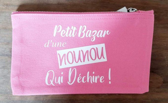 Trousse personnalisée rose