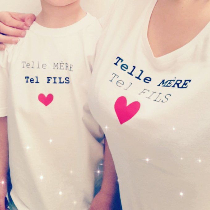 Duo tshirt parent / enfant