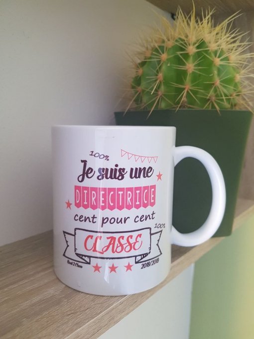 mug personnalisé directrice 100% classe