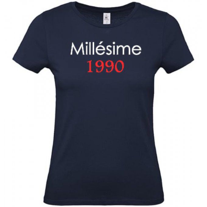 Tshirt personnalisé Millésime