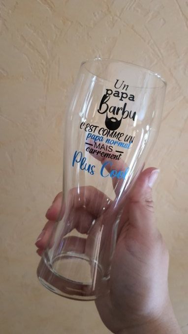 Verre à bière personnalisé