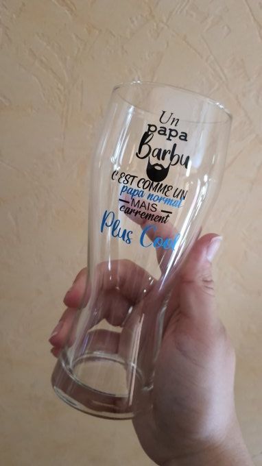 Verre à bière personnalisé