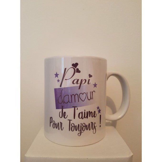 Mug personnalisé papi damour